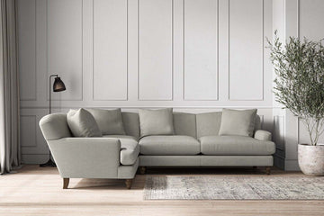 Deni Large Left Hand Corner Sofa - Brera Linen Smoke