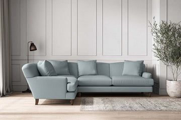 Deni Large Left Hand Corner Sofa - Recycled Cotton Horizon