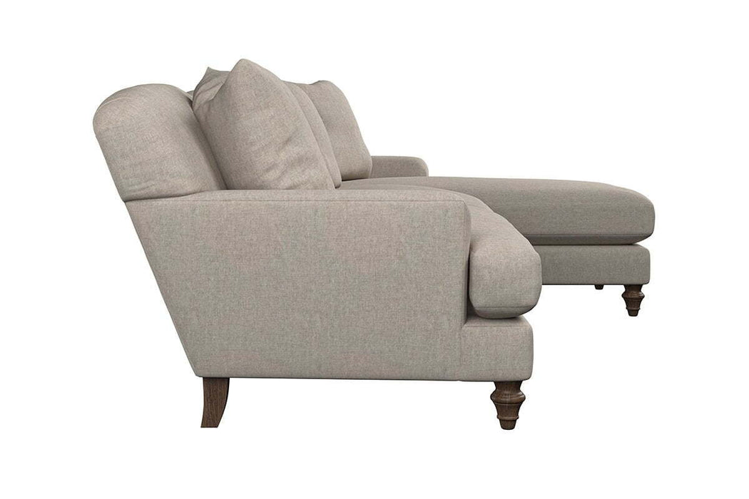 Deni Large Right Hand Chaise Sofa - Brera Linen Espresso