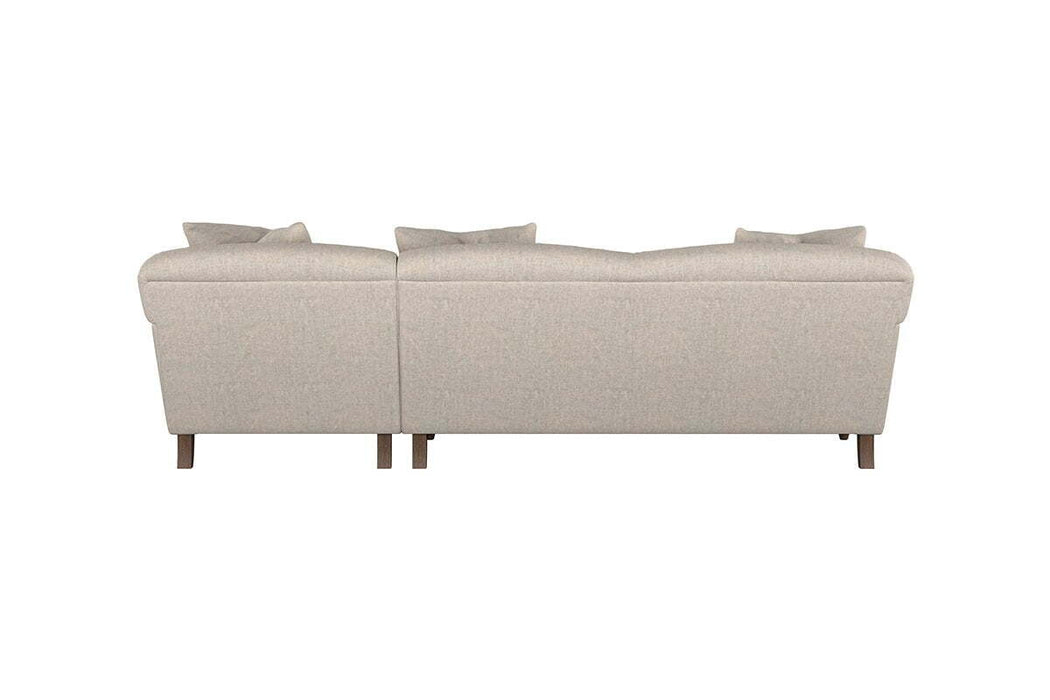 Deni Large Right Hand Chaise Sofa - Brera Linen Granite