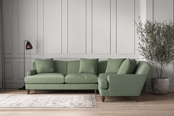 Deni Large Right Hand Corner Sofa - Brera Linen Jade