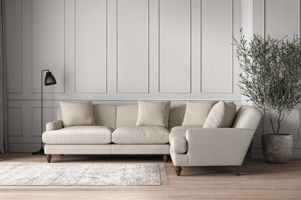 Deni Large Right Hand Corner Sofa Brera Linen Natural