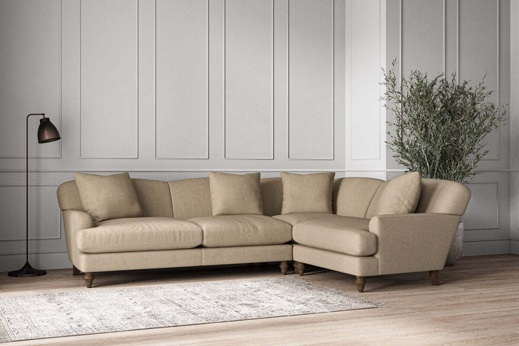 Deni Large Right Hand Corner Sofa - Brera Linen Pebble