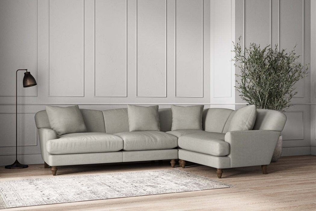 Deni Large Right Hand Corner Sofa - Brera Linen Smoke
