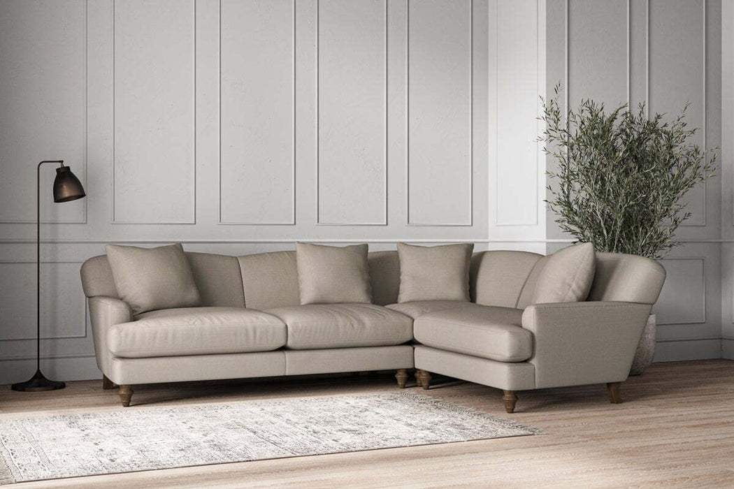 Deni Large Right Hand Corner Sofa - Recycled Cotton Flax