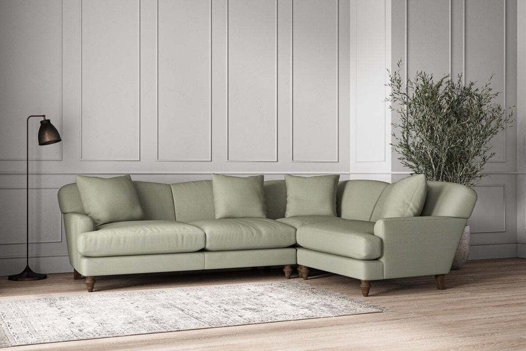 Deni Large Right Hand Corner Sofa - Recycled Cotton Seaspray