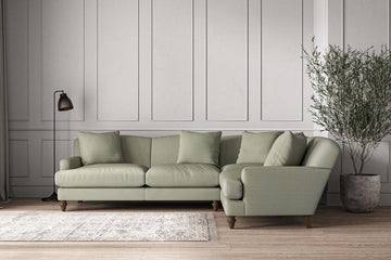 Deni Large Right Hand Corner Sofa - Recycled Cotton Seaspray
