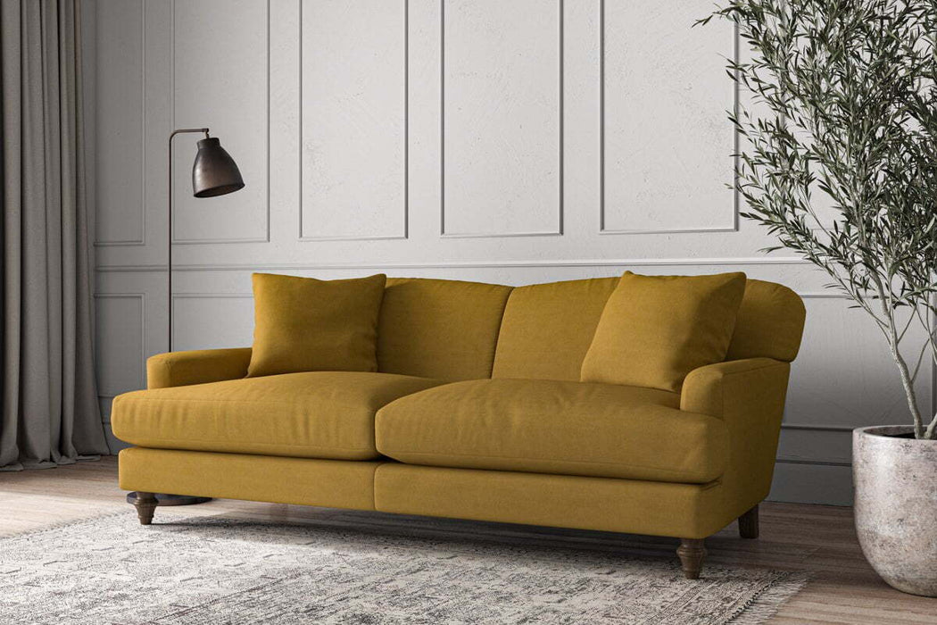 Deni Large Sofa - Recycled Cotton Ochre