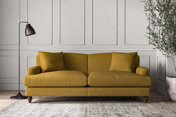 Deni Large Sofa - Recycled Cotton Ochre