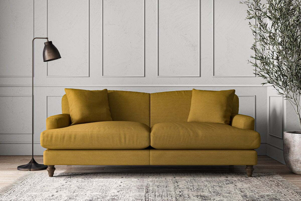 Deni Large Sofa - Recycled Cotton Ochre
