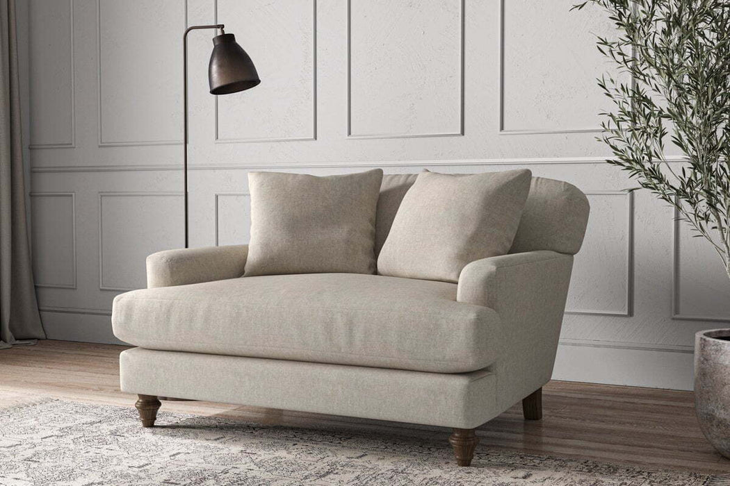 Deni Love Seat Brera Linen Natural