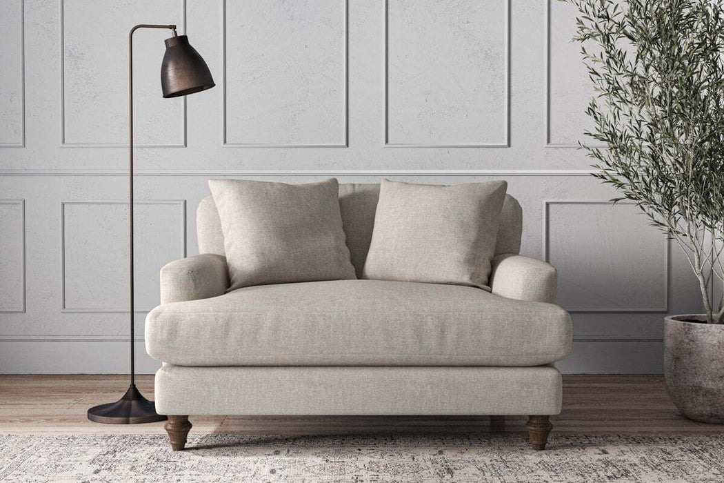 Deni Love Seat Brera Linen Natural