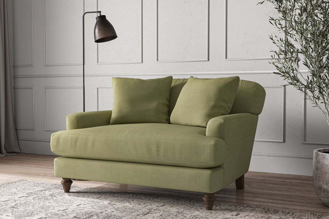 Deni Love Seat - Brera Linen Sage