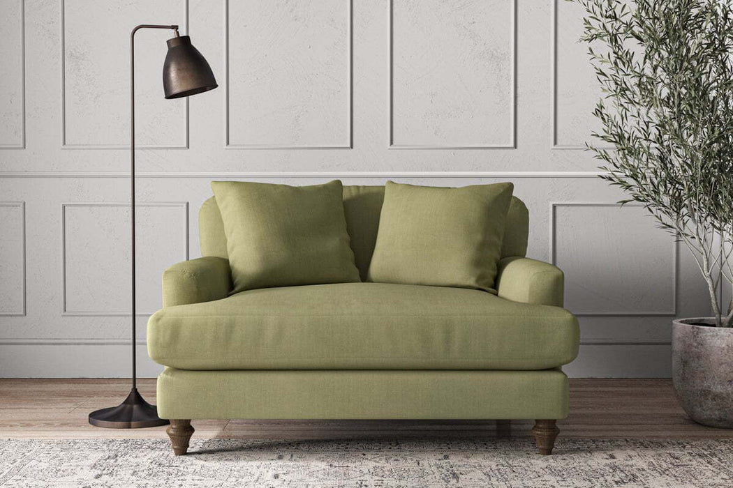 Deni Love Seat - Brera Linen Sage