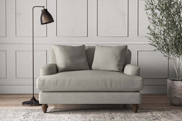 Deni Love Seat - Brera Linen Smoke