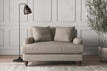 Deni Love Seat - Recycled Cotton Flax