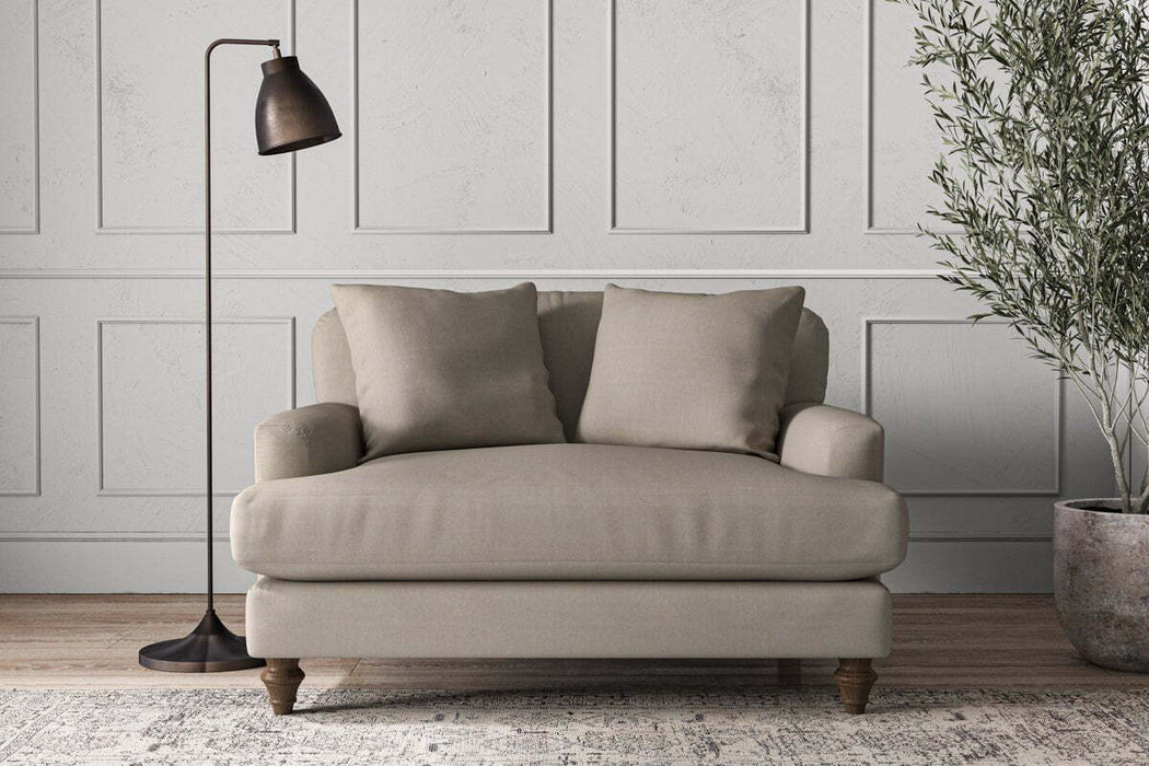 Deni Love Seat - Recycled Cotton Flax