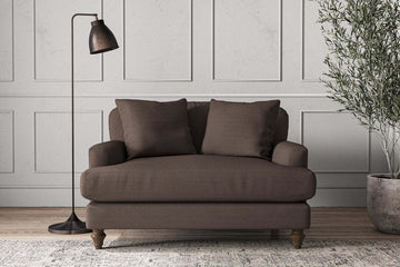 Deni Love Seat - Recycled Cotton Mocha