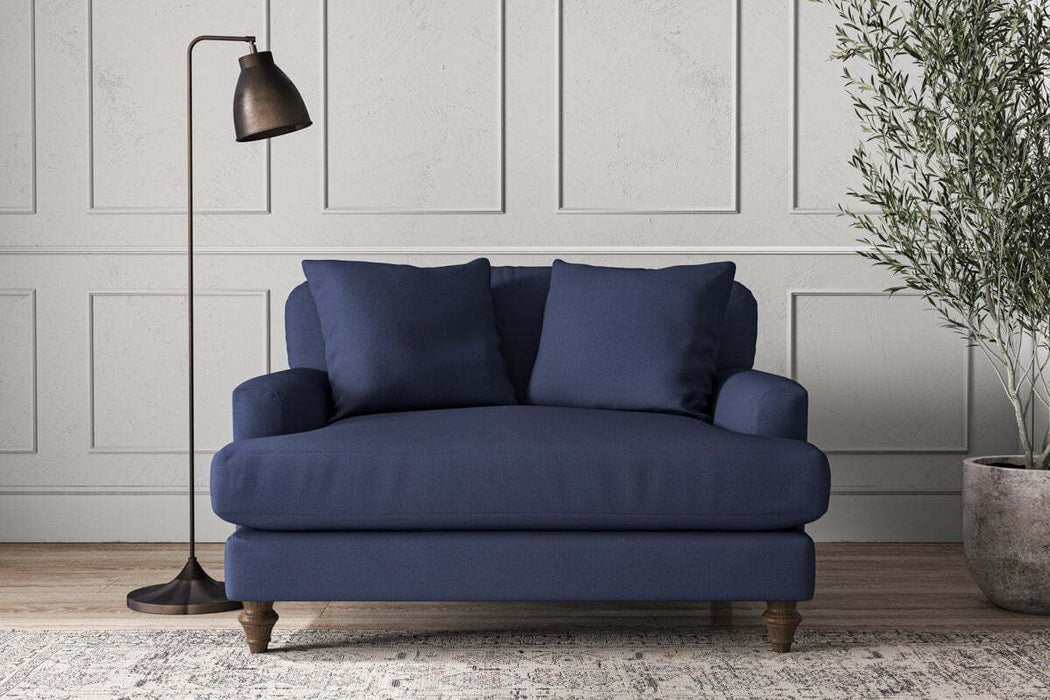 Deni Love Seat - Recycled Cotton Navy