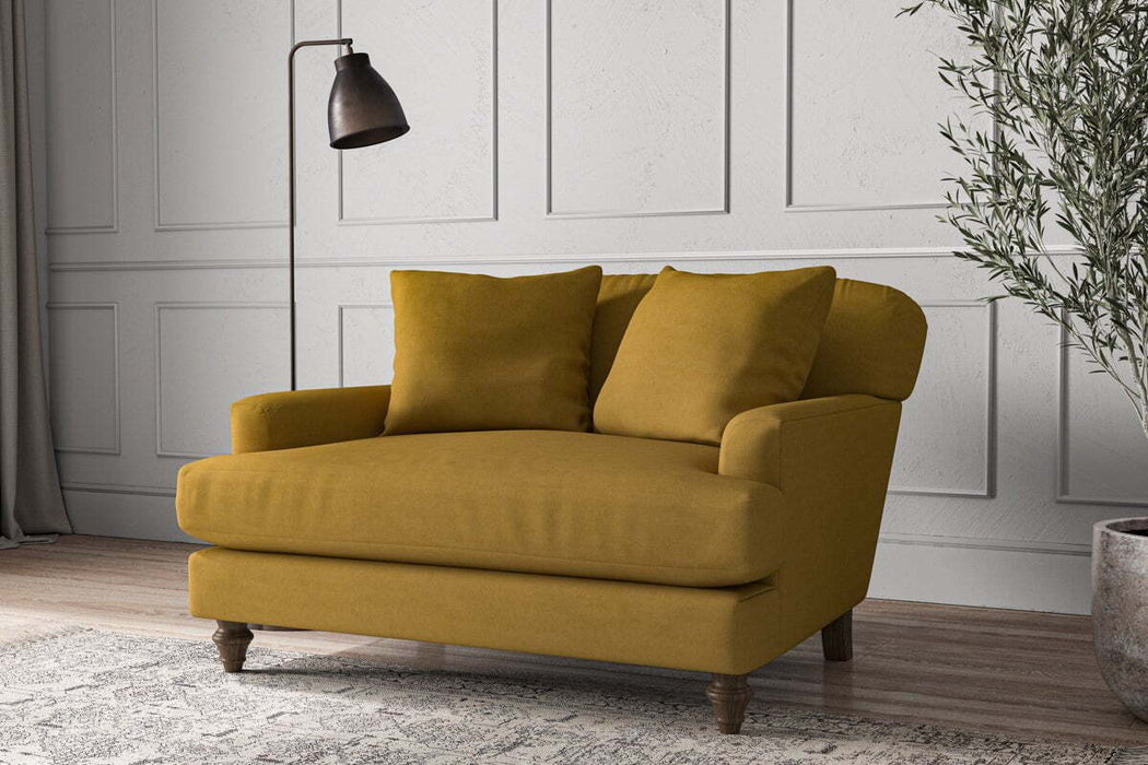 Deni Love Seat - Recycled Cotton Ochre