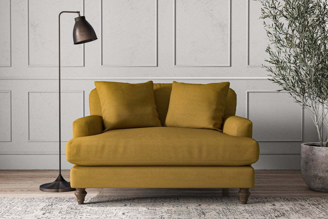 Deni Love Seat - Recycled Cotton Ochre
