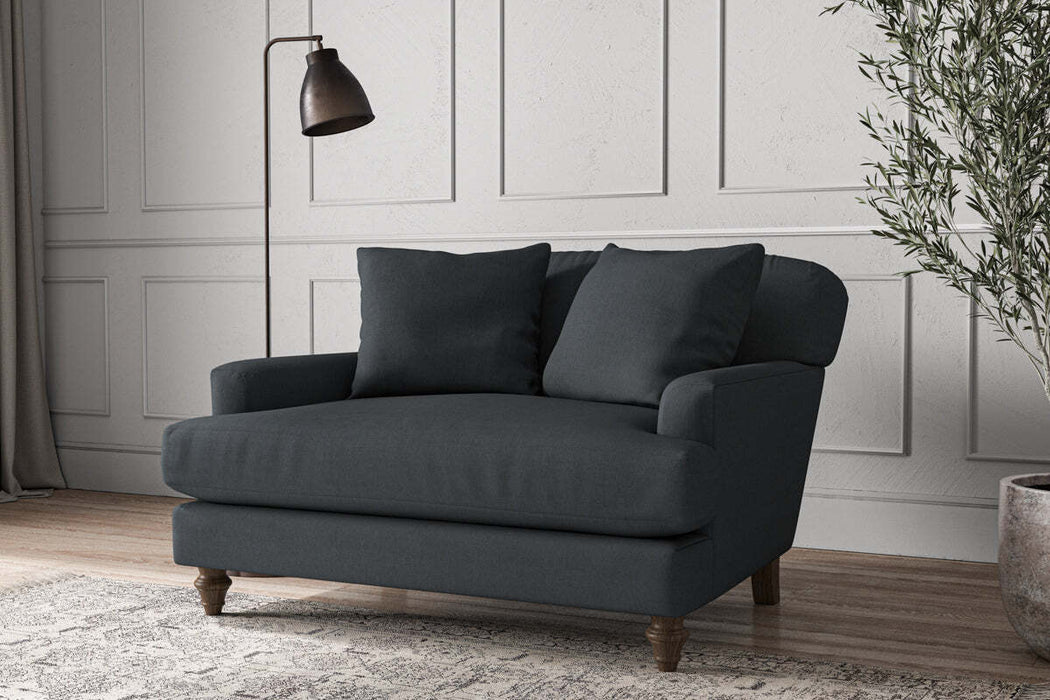 Deni Love Seat - Recycled Cotton Thunder