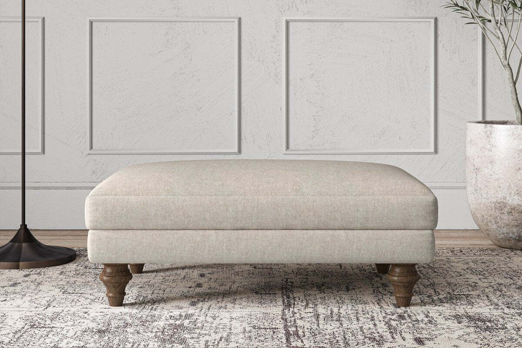 Deni Medium Footstool Brera Linen Natural
