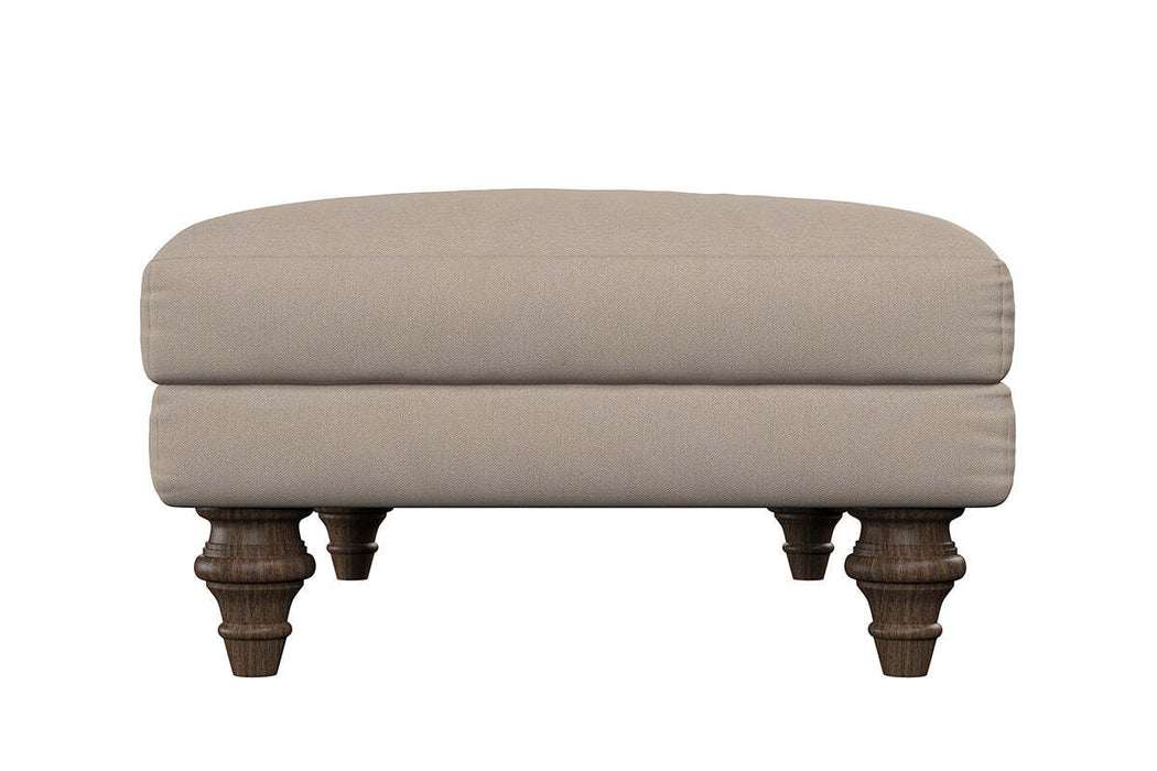 Deni Medium Footstool - Brera Linen Sage