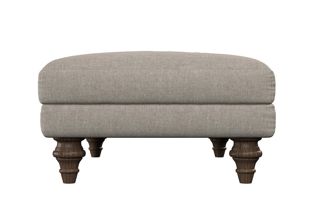Deni Medium Footstool - Recycled Cotton Lavender