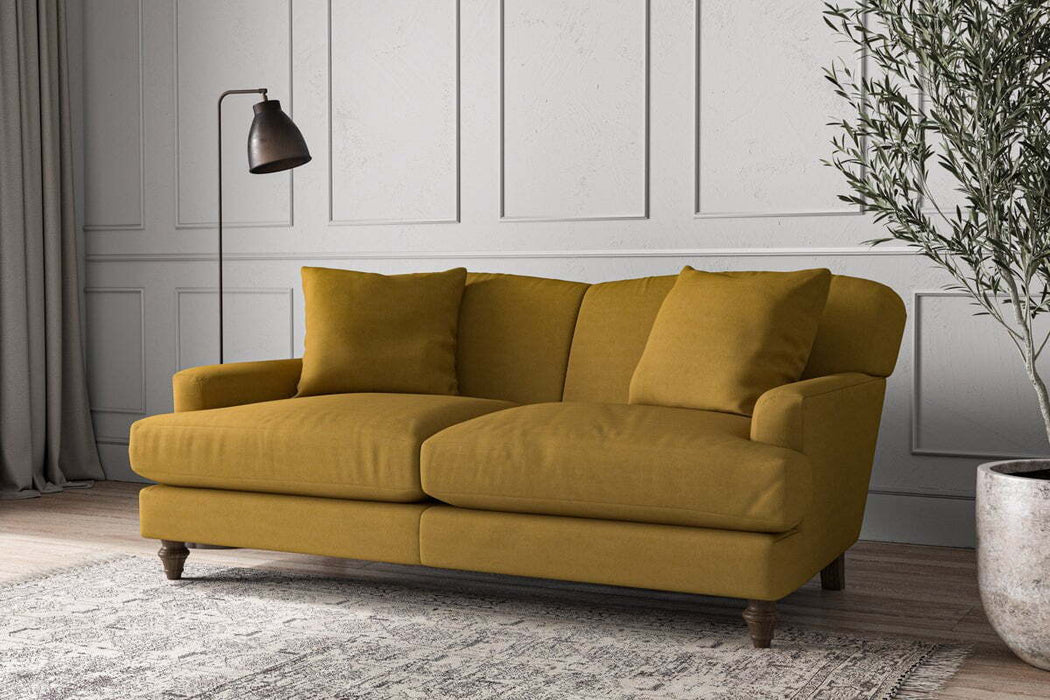 Deni Medium Sofa - Recycled Cotton Ochre