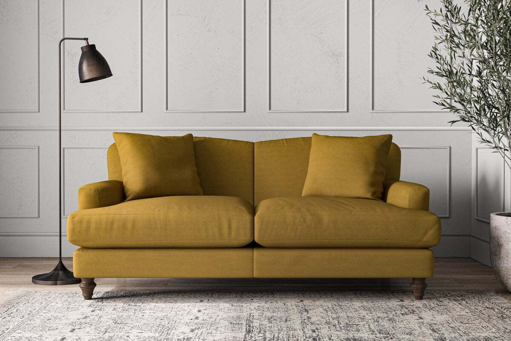Deni Medium Sofa - Recycled Cotton Ochre