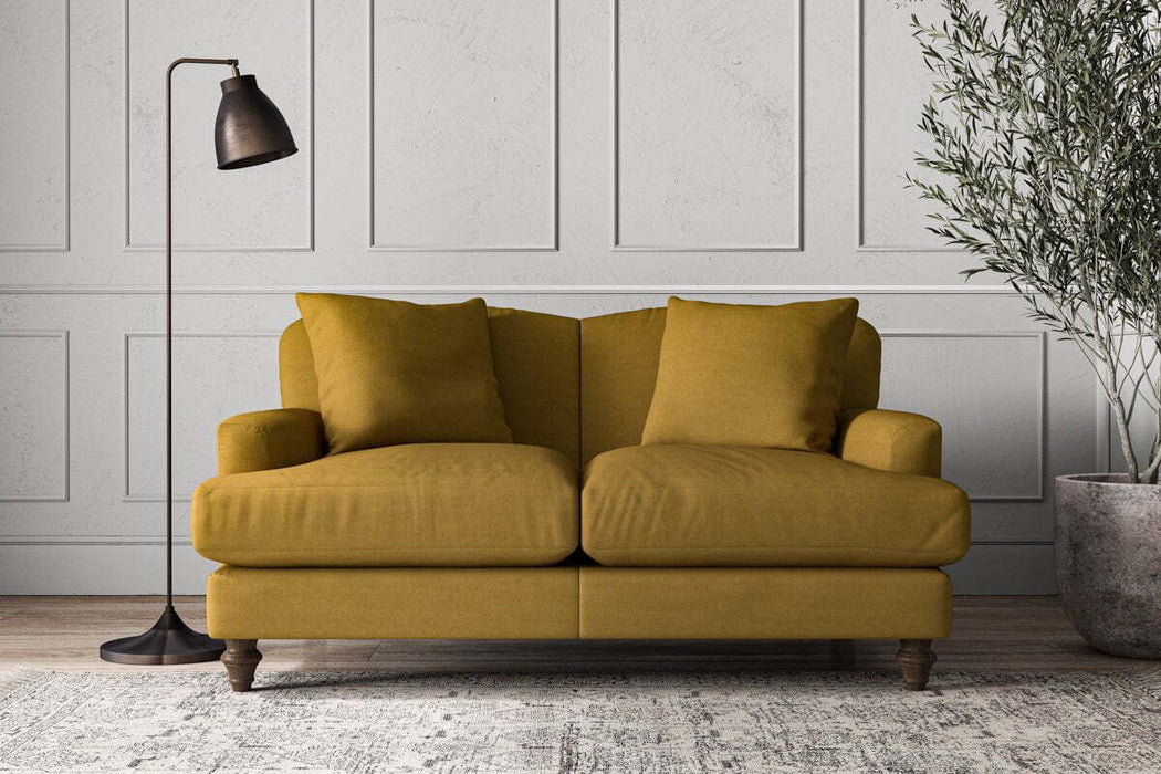 Deni Small Sofa - Recycled Cotton Ochre