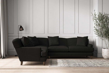 Deni Super Grand Left Hand Corner Sofa - Brera Linen Charcoal
