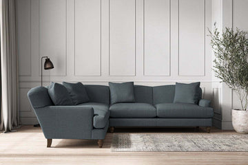Deni Super Grand Left Hand Corner Sofa - Brera Linen Dusk