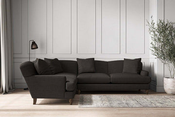 Deni Super Grand Left Hand Corner Sofa - Brera Linen Espresso