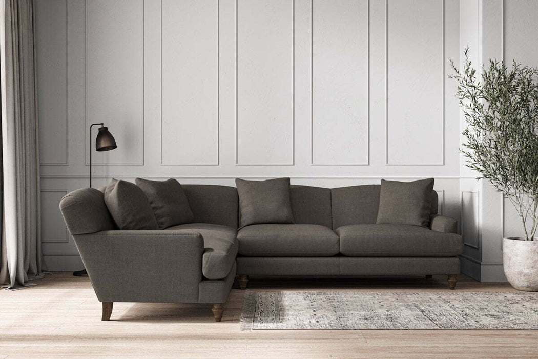 Deni Super Grand Left Hand Corner Sofa - Brera Linen Granite