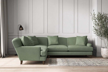 Deni Super Grand Left Hand Corner Sofa - Brera Linen Jade