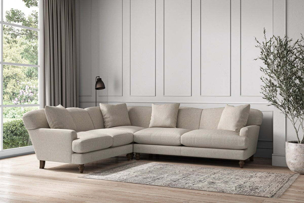 Deni Super Grand Left Hand Corner Sofa Brera Linen Natural