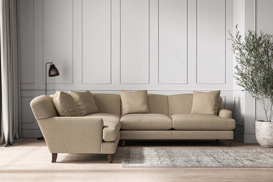 Deni Super Grand Left Hand Corner Sofa - Brera Linen Pebble