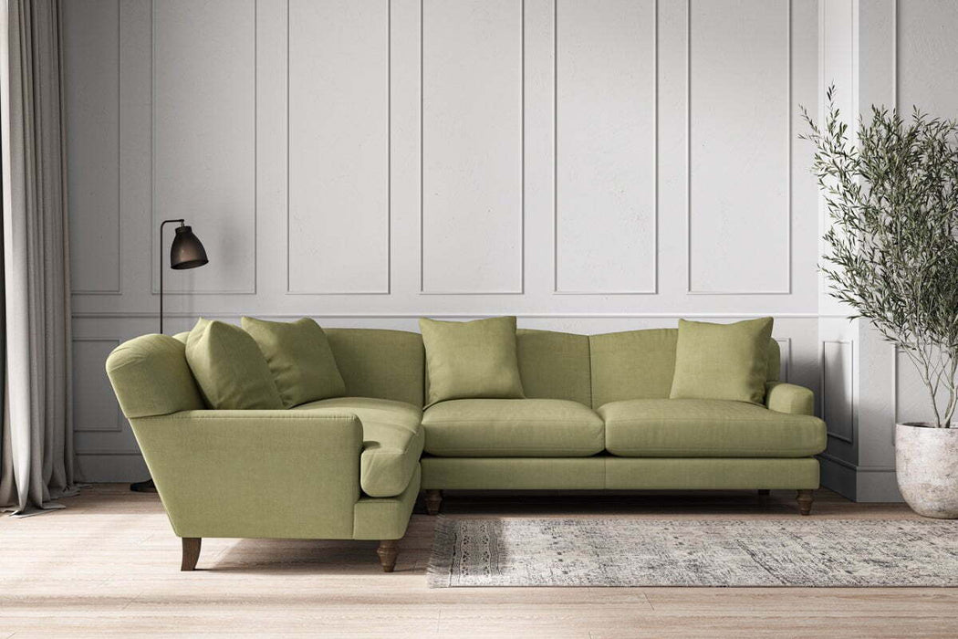 Deni Super Grand Left Hand Corner Sofa - Brera Linen Sage
