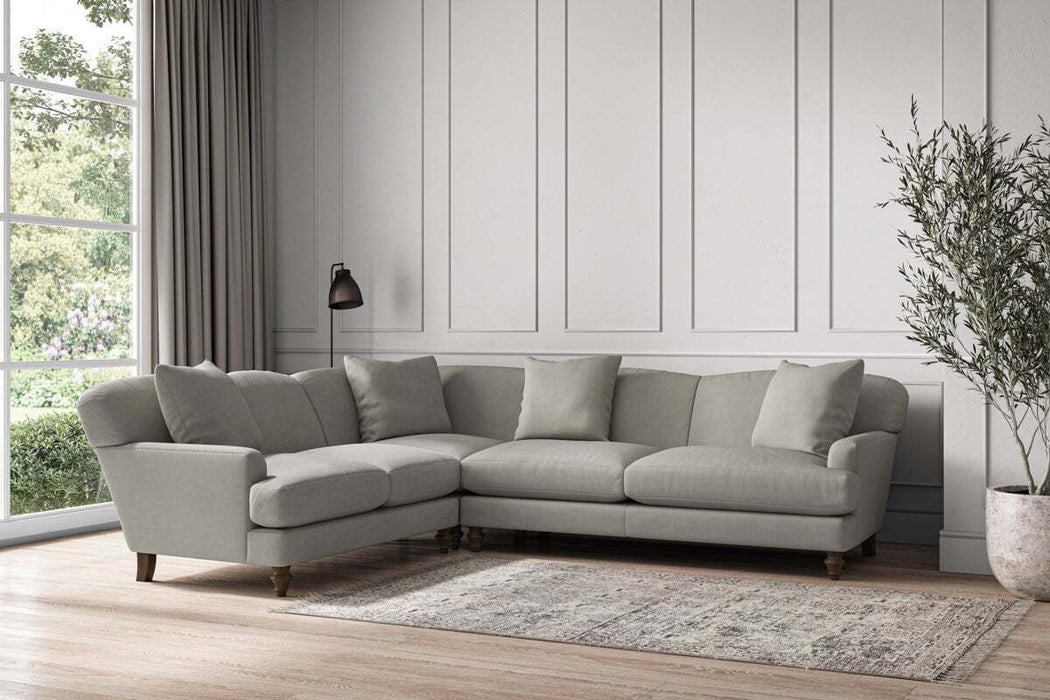 Deni Super Grand Left Hand Corner Sofa - Brera Linen Smoke