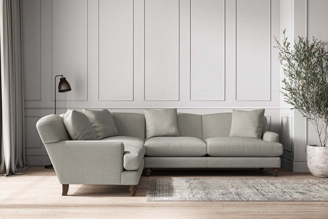 Deni Super Grand Left Hand Corner Sofa - Brera Linen Smoke