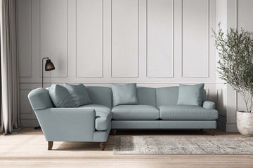 Deni Super Grand Left Hand Corner Sofa - Recycled Cotton Horizon