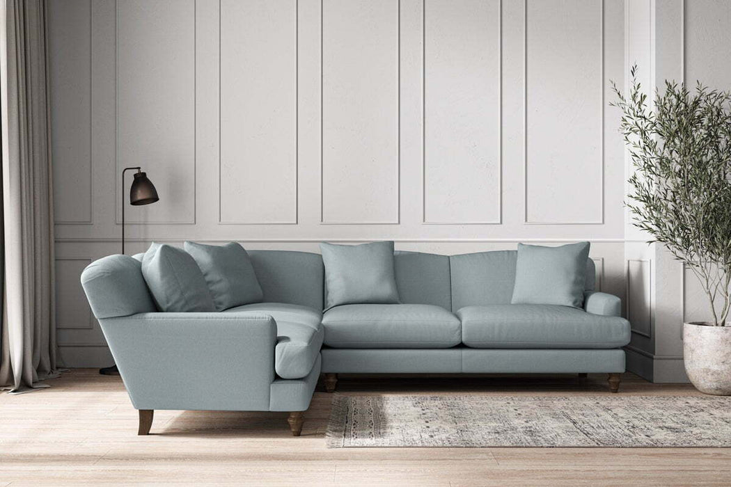 Deni Super Grand Left Hand Corner Sofa - Recycled Cotton Horizon