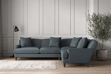 Deni Super Grand Right Hand Corner Sofa - Brera Linen Dusk