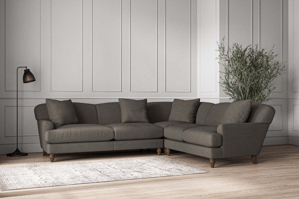 Deni Super Grand Right Hand Corner Sofa - Brera Linen Granite