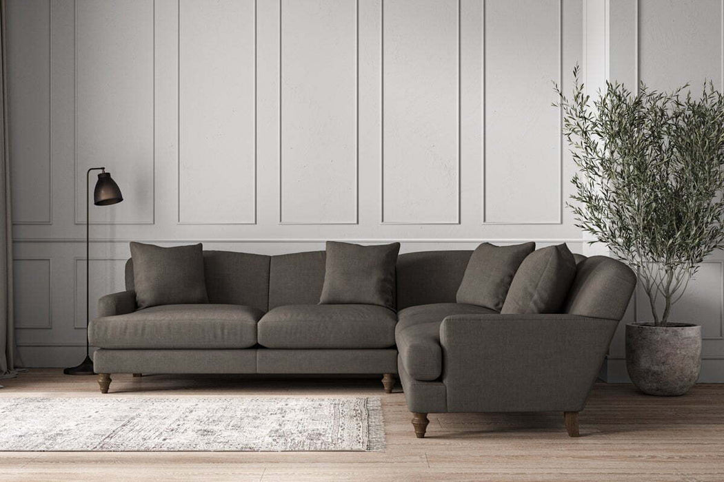 Deni Super Grand Right Hand Corner Sofa - Brera Linen Granite
