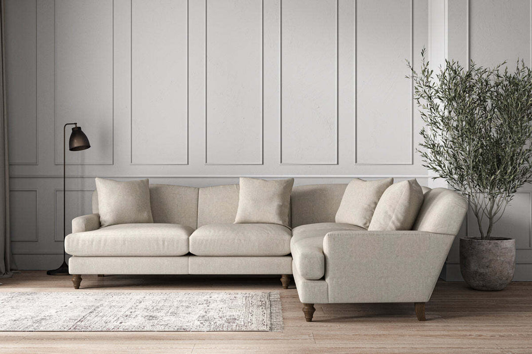 Deni Super Grand Right Hand Corner Sofa Brera Linen Natural