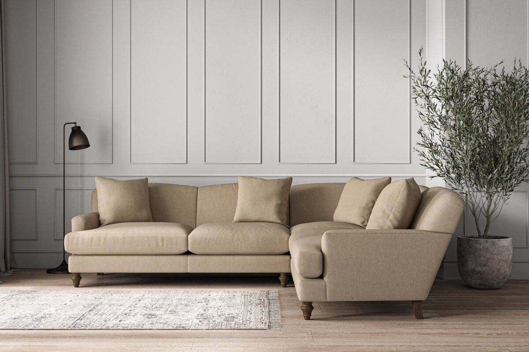 Deni Super Grand Right Hand Corner Sofa - Brera Linen Pebble