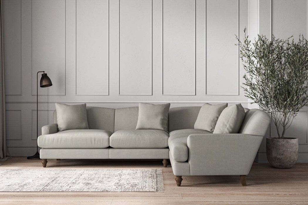 Deni Super Grand Right Hand Corner Sofa - Brera Linen Smoke